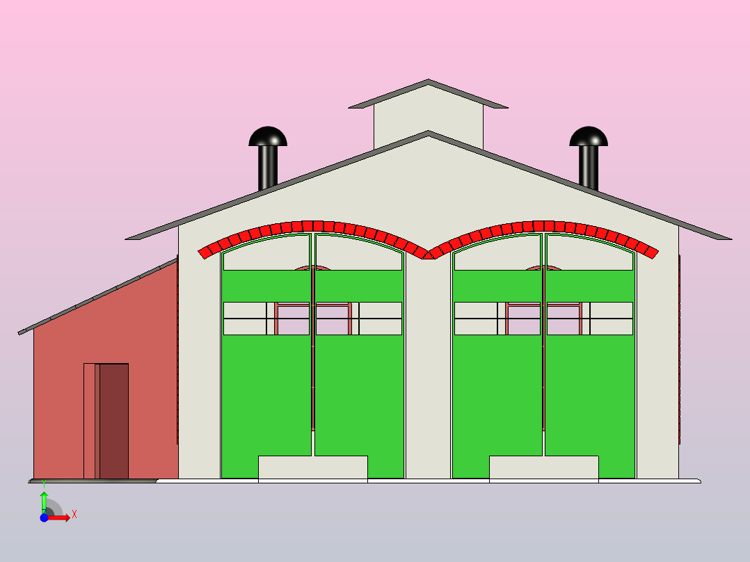 住宅模型3前视图