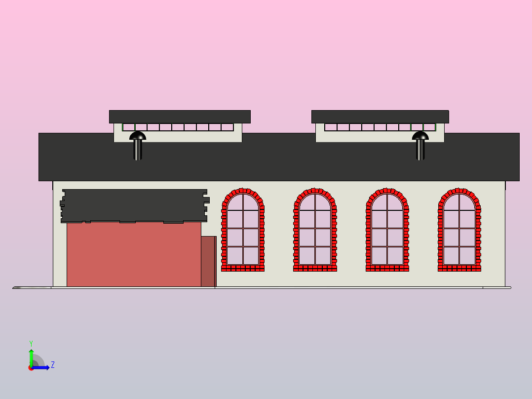 住宅模型3左视图