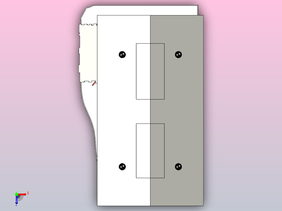 住宅模型3俯视图