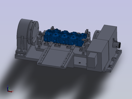 发动机气缸盖CNC加工角度孔