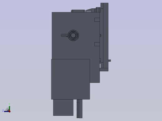 发动机气缸盖CNC加工角度孔右视缩略图