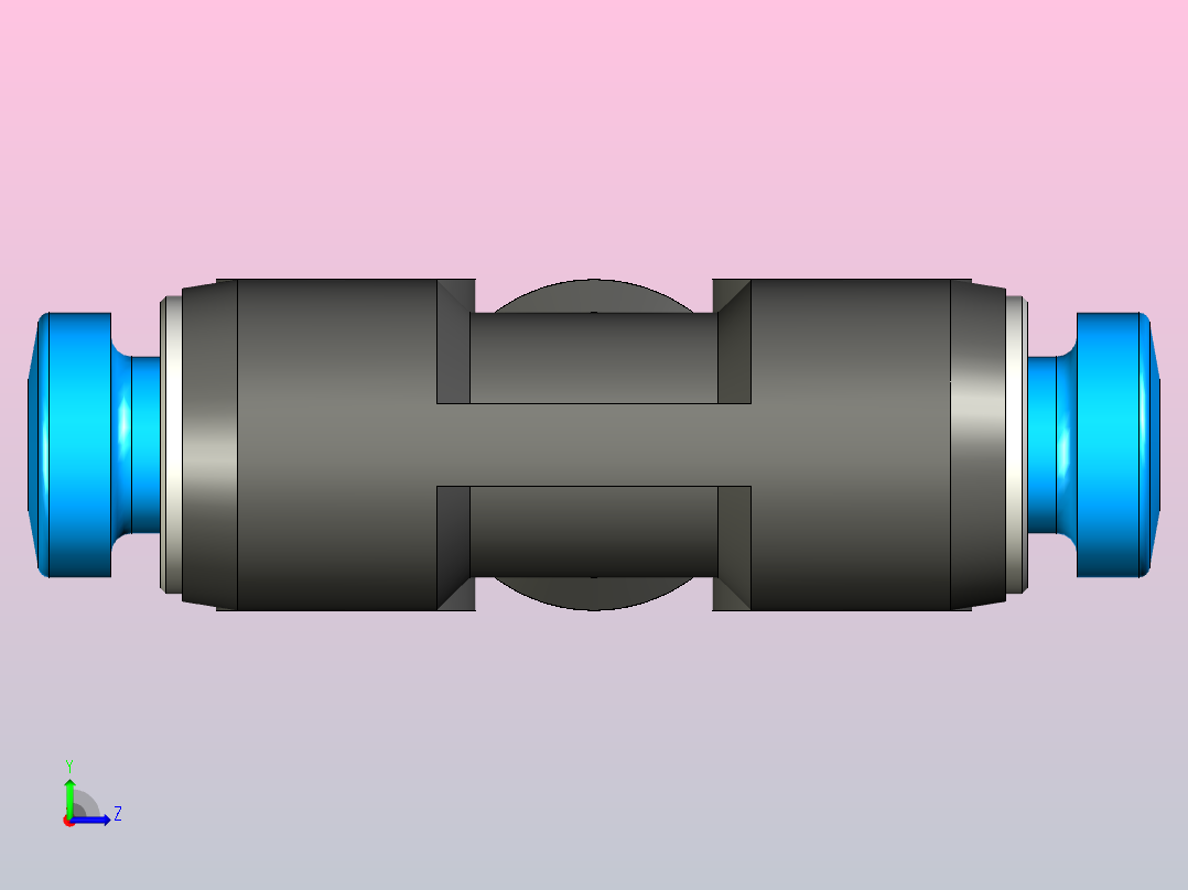 快插接头QSMT-2左视图