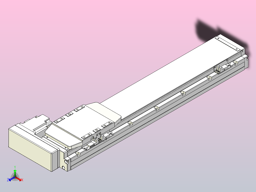 滚珠丝杠直线轴内置导轨TPA-GCR-120-1610C-L450-MR-M40-N3主视图