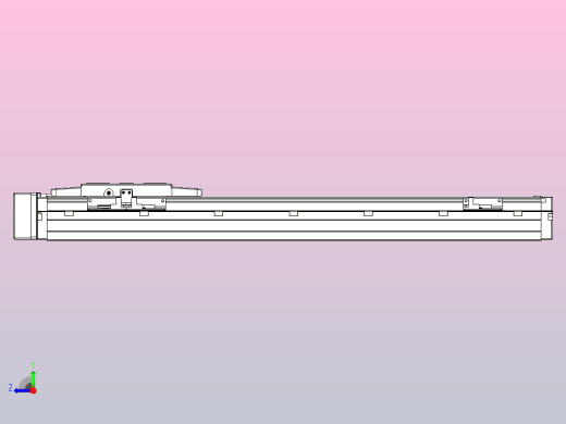 滚珠丝杠直线轴内置导轨TPA-GCR-120-1610C-L450-MR-M40-N3右视缩略图
