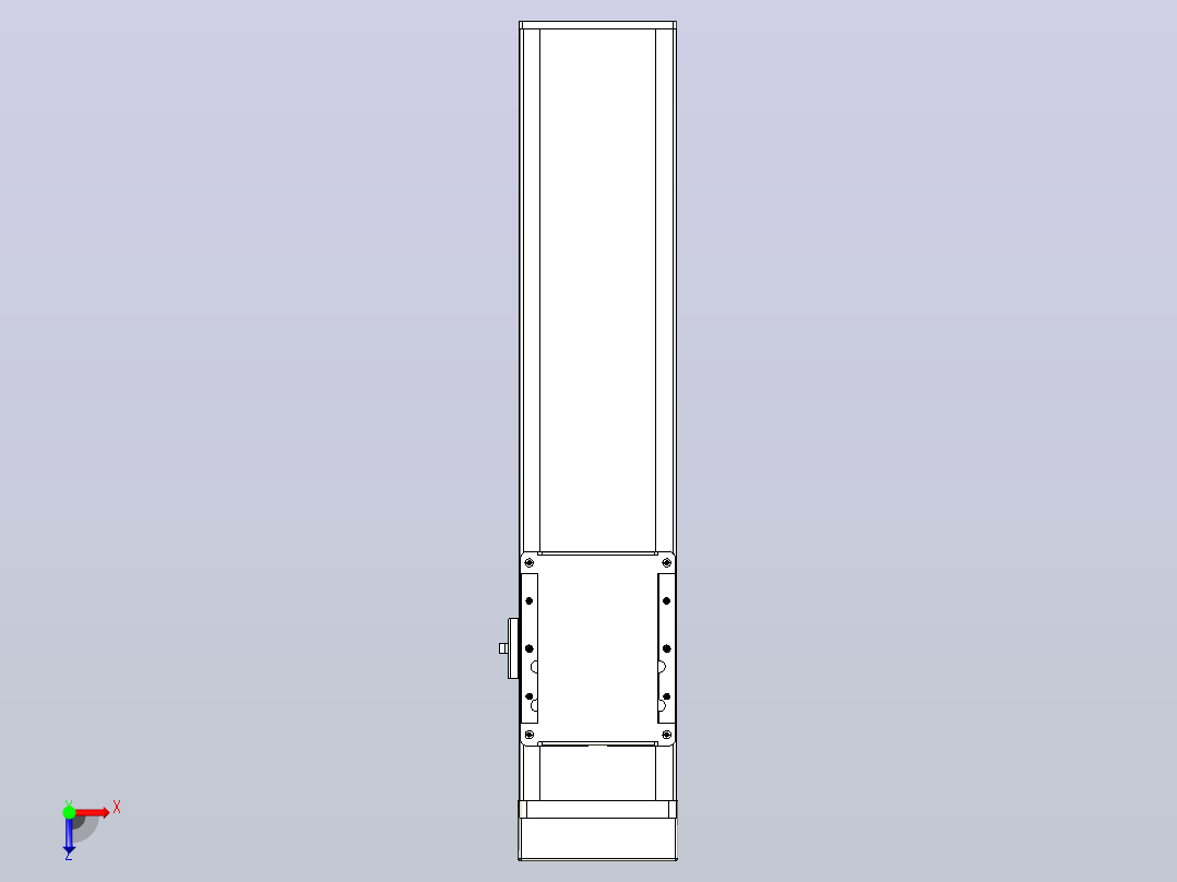 滚珠丝杠直线轴带导轨全封闭TPA-HCR-105D-1610C-L300-MP-Y-P40-N3俯视图