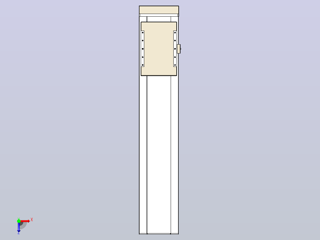 滚珠丝杠直线轴带导轨全封闭TPA-HCR-220D-3210C-L850-MP-C-P1K-N3俯视图