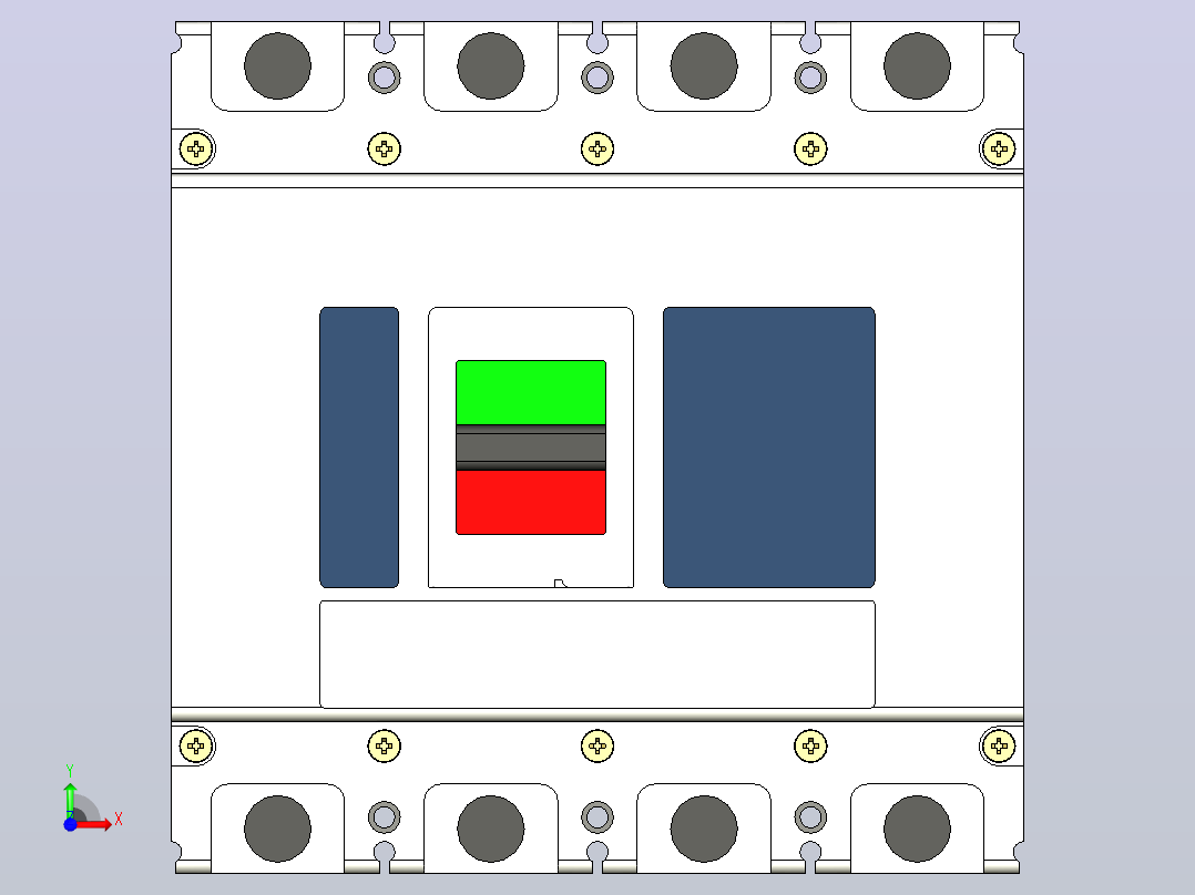 RDM1L系列漏电断路器[RDM1L-800H-4A]前视图