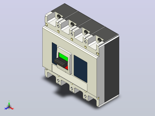 RDM1L系列漏电断路器[RDM1L-800H-4A]正等轴测缩略图