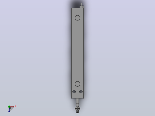 自由安装型气缸HCU系列[HCDU-660DM9BS]俯视缩略图