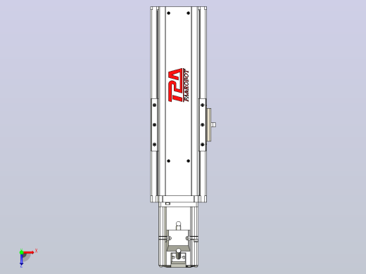 日规模组半封闭丝杆TPA-HNR-85S-1610C-L100-M-Y-P20-N3俯视缩略图