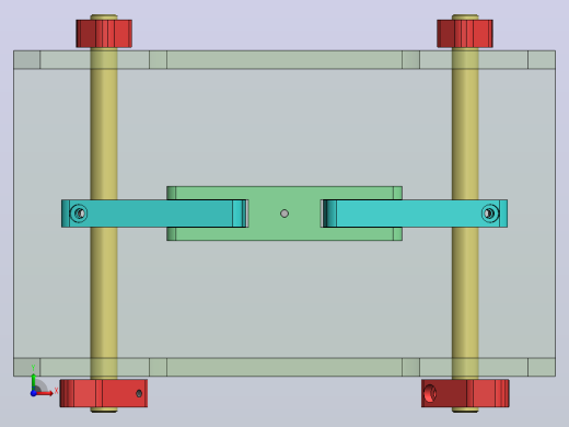 阻挡结构3D数模图纸 Solidworks设计前视缩略图