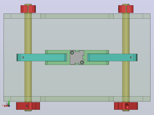 阻挡结构3D数模图纸 Solidworks设计后视缩略图