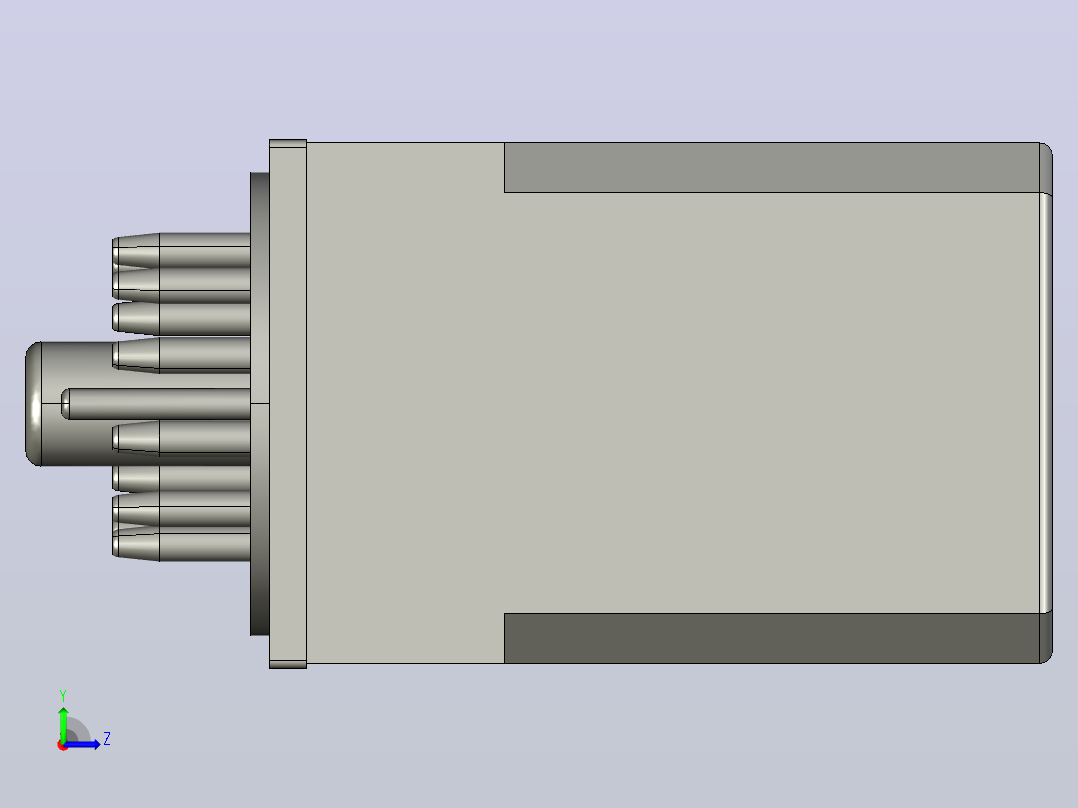 JMK3P-I电磁继电器三维模型202203左视图