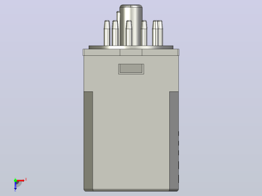 JMK3P-I电磁继电器三维模型202203俯视缩略图