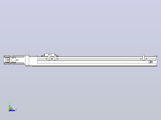 无尘螺杆滑台KCH5M-400-BC-100W-C4左视缩略图