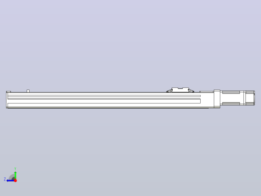 无尘螺杆滑台KCH5M-400-BC-100W-C4右视缩略图