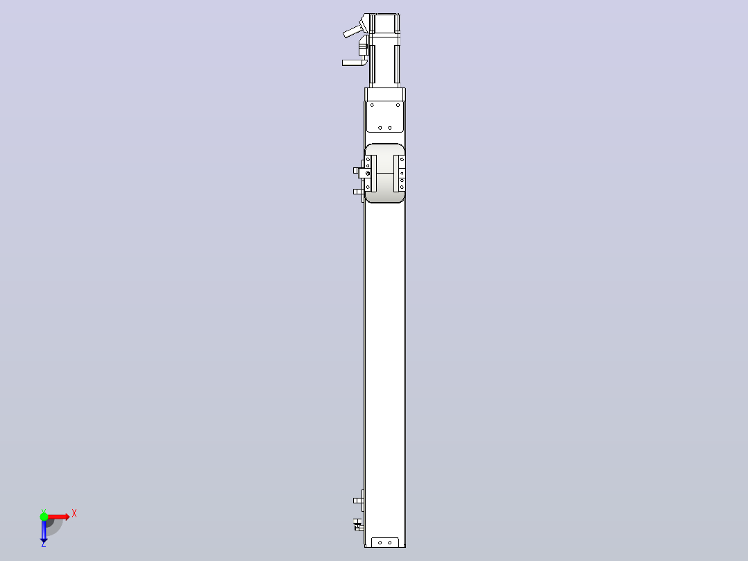 无尘螺杆滑台KCH5M-400-BC-100W-C4俯视图