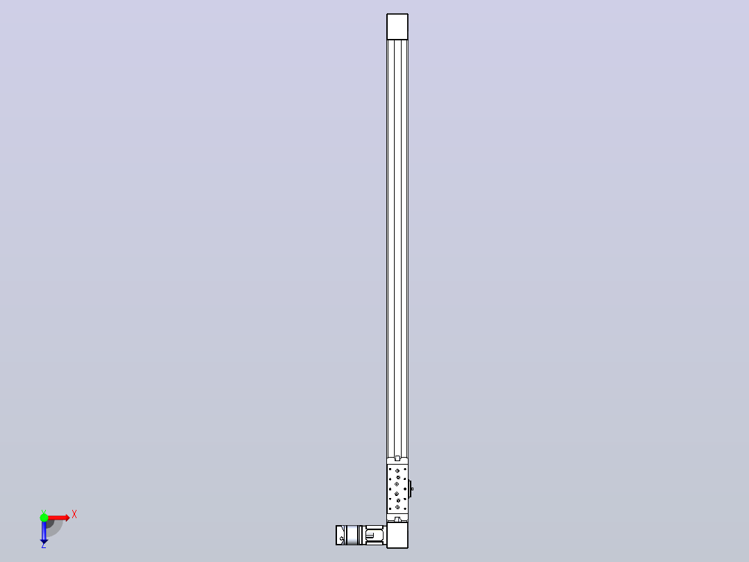 带式直线轴半闭式TPA-ONB-60-140-L1250-DL-J60-N3俯视图