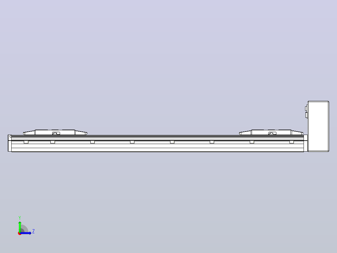 皮带直线轴双滑块型TPA-GCBS-150-P80-L275-LU-M75-N3左视图