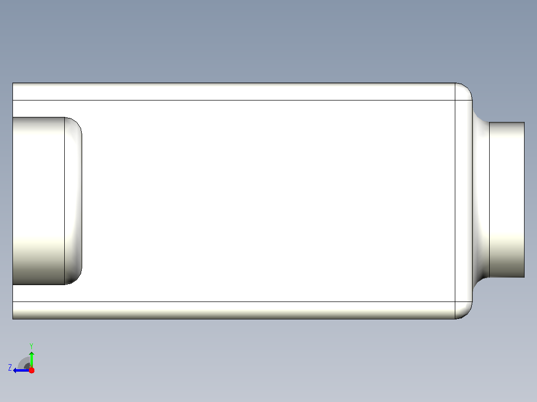USB A型面板安装右视图