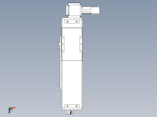 MCB10无尘皮带滑台[MCB10-L32-200-RU-100W-C3]俯视缩略图