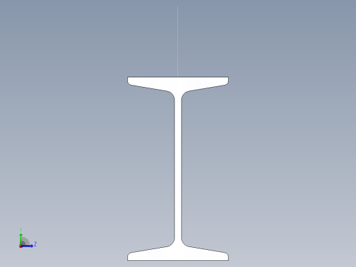 16#热轧工字钢4.3m.SLDPRT左视缩略图