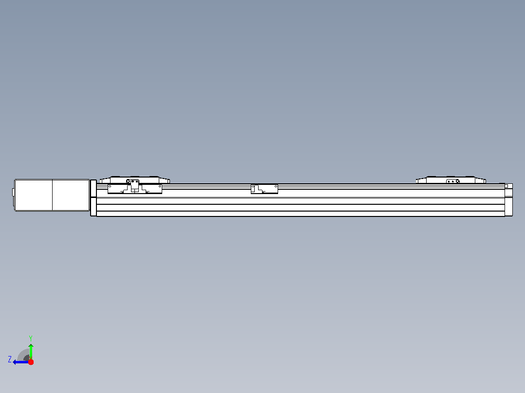 皮带直线轴双滑块型TPA-GCBS-80-P60-L225-QR-M20-N3右视图