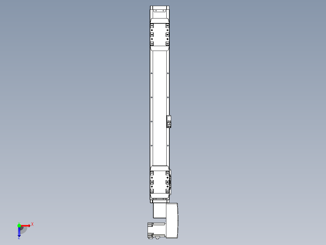 皮带直线轴双滑块型TPA-GCBS-80-P60-L225-QR-M20-N3俯视图