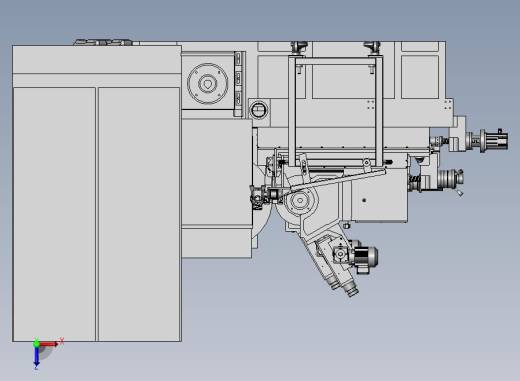 全自动无心磨床流水线俯视缩略图