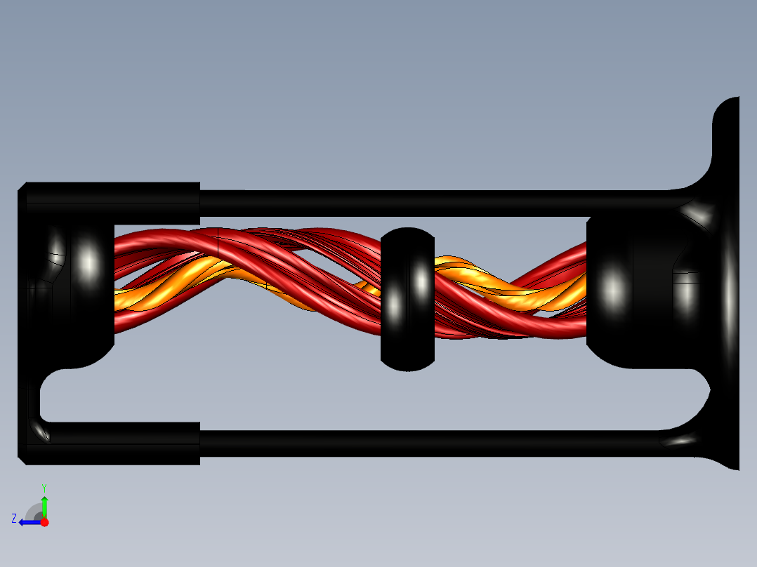 扭曲的穿梭右视图