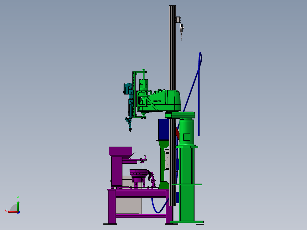 全自动螺丝机后视图