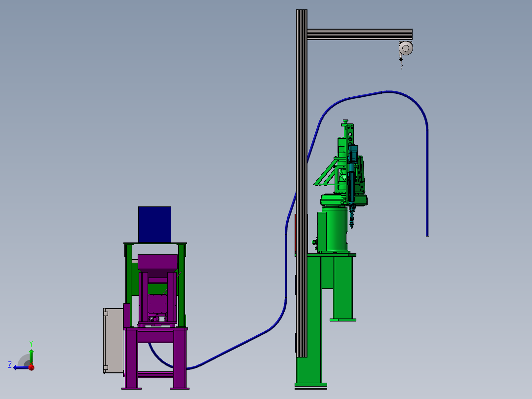 全自动螺丝机右视图