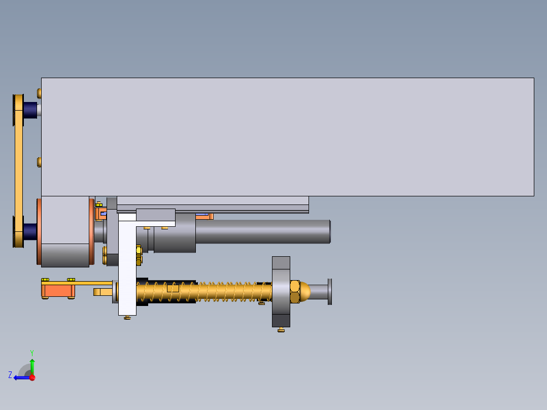高放射性液体稀释、分装系统的机械装置设计右视图