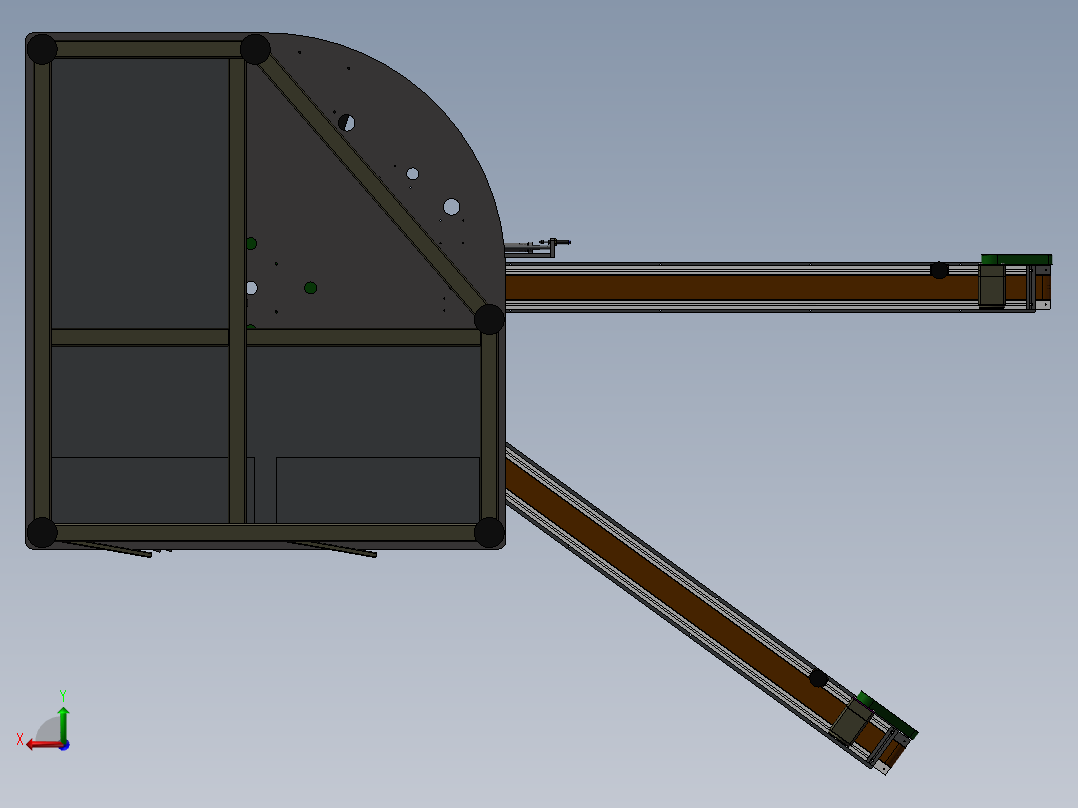 眼镜盒自动装配线后视图