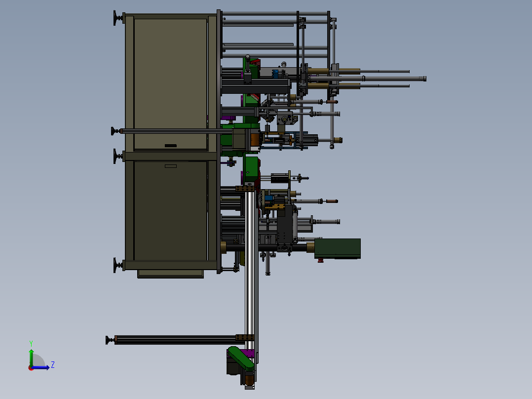 眼镜盒自动装配线左视图