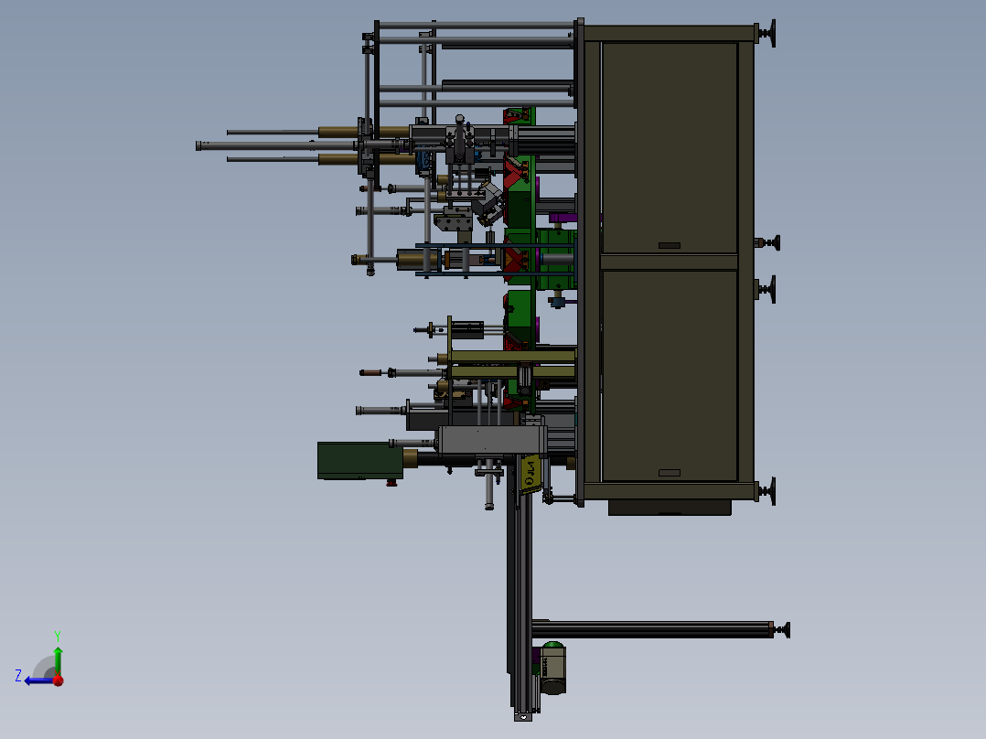 眼镜盒自动装配线右视图