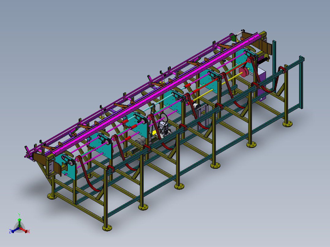全自动切管上料机SW三维模型设计资料正等轴测图