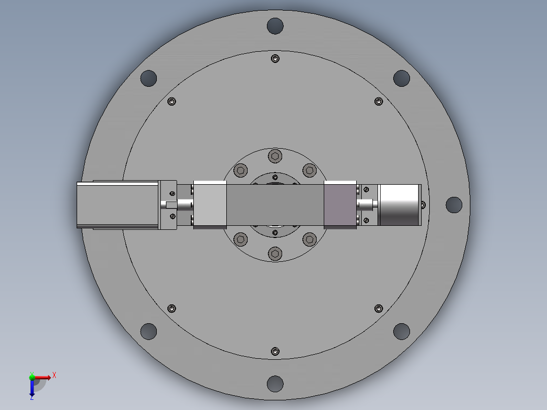 扫描机构扫描器俯视图