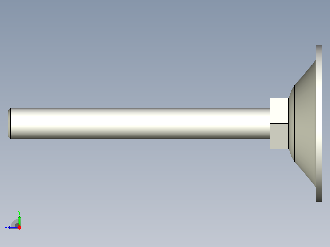 喇叭調整腳座5544-3D多系列多零件图纸模型右视图