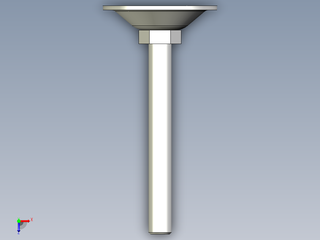 喇叭調整腳座5544-3D多系列多零件图纸模型俯视图