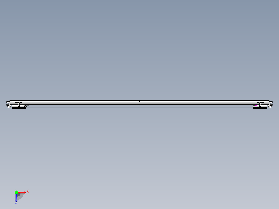 威洛博VL系列直线电机模组-2VL17E2-S2600俯视图
