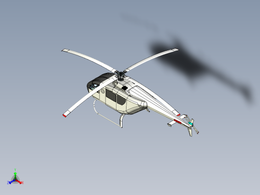 直升飞机 飞机模型设计 (97)