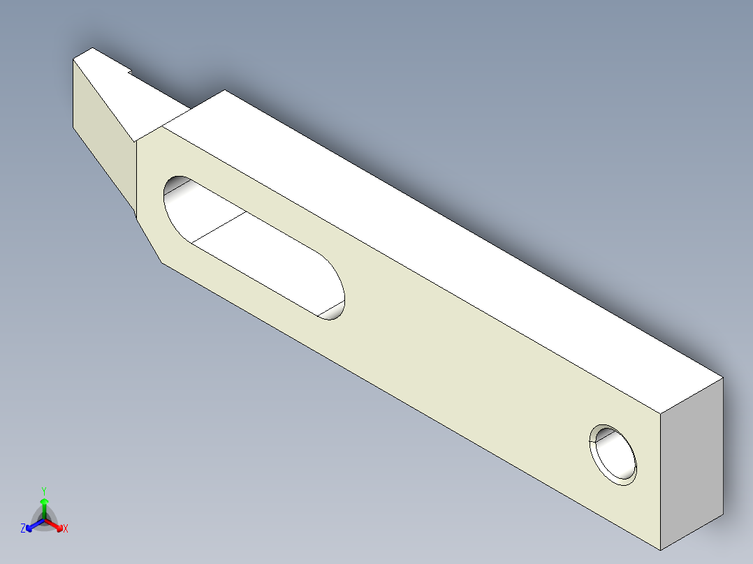 壓板2318(B)-3D多系列多零件图纸模型主视图