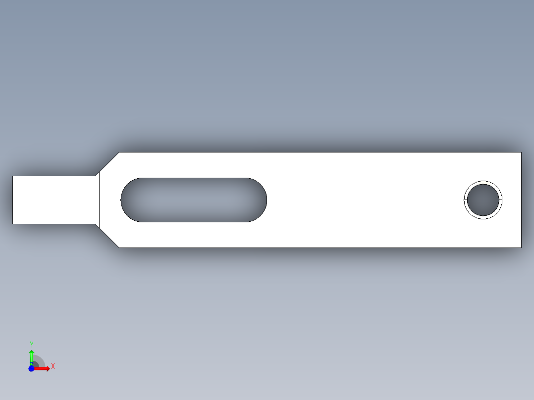 壓板2318(B)-3D多系列多零件图纸模型前视图