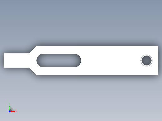 壓板2318(B)-3D多系列多零件图纸模型前视缩略图