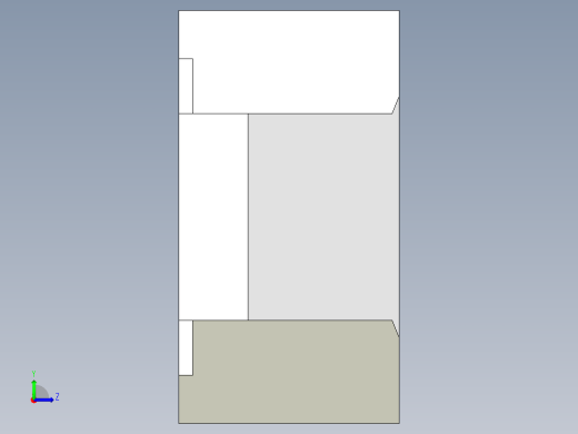 壓板2318(B)-3D多系列多零件图纸模型左视缩略图