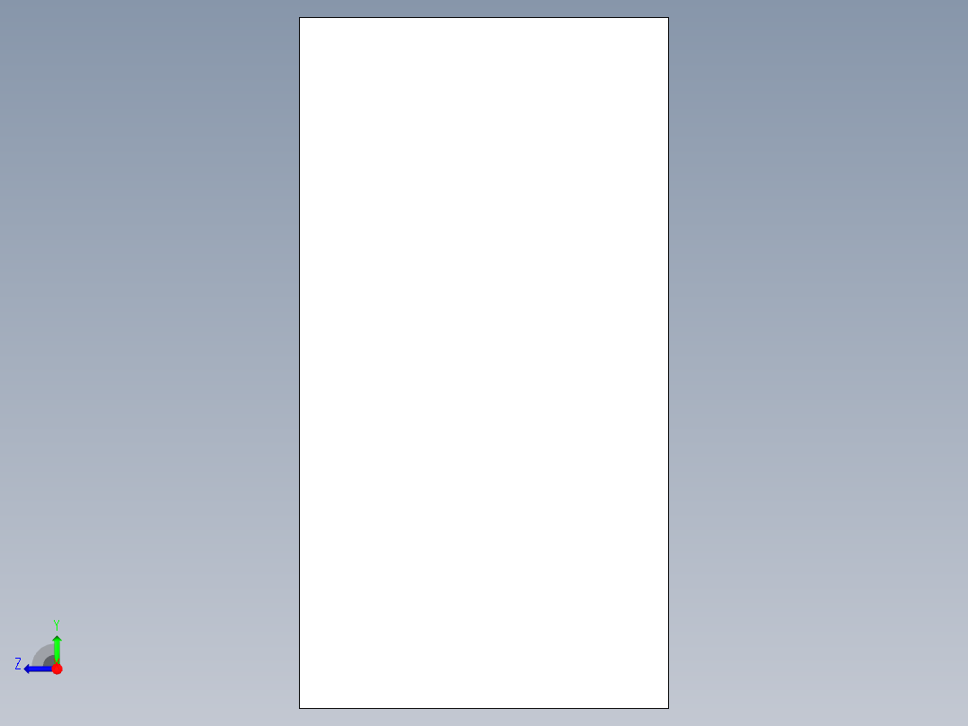 壓板2318(B)-3D多系列多零件图纸模型右视图