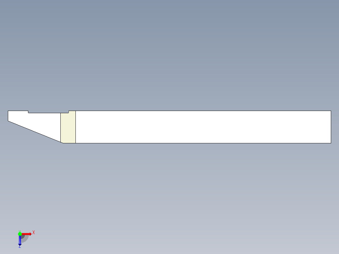 壓板2318(B)-3D多系列多零件图纸模型俯视图