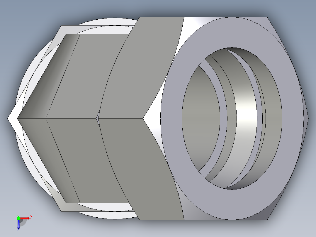 卡套式工业通用硬管接头EO_Adjustable_locknut_45_deg_elbow_VEE42ZLRCF俯视图