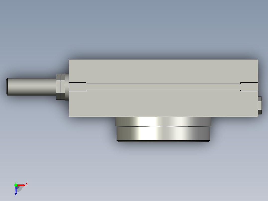 旋转气爪PRC25S俯视图